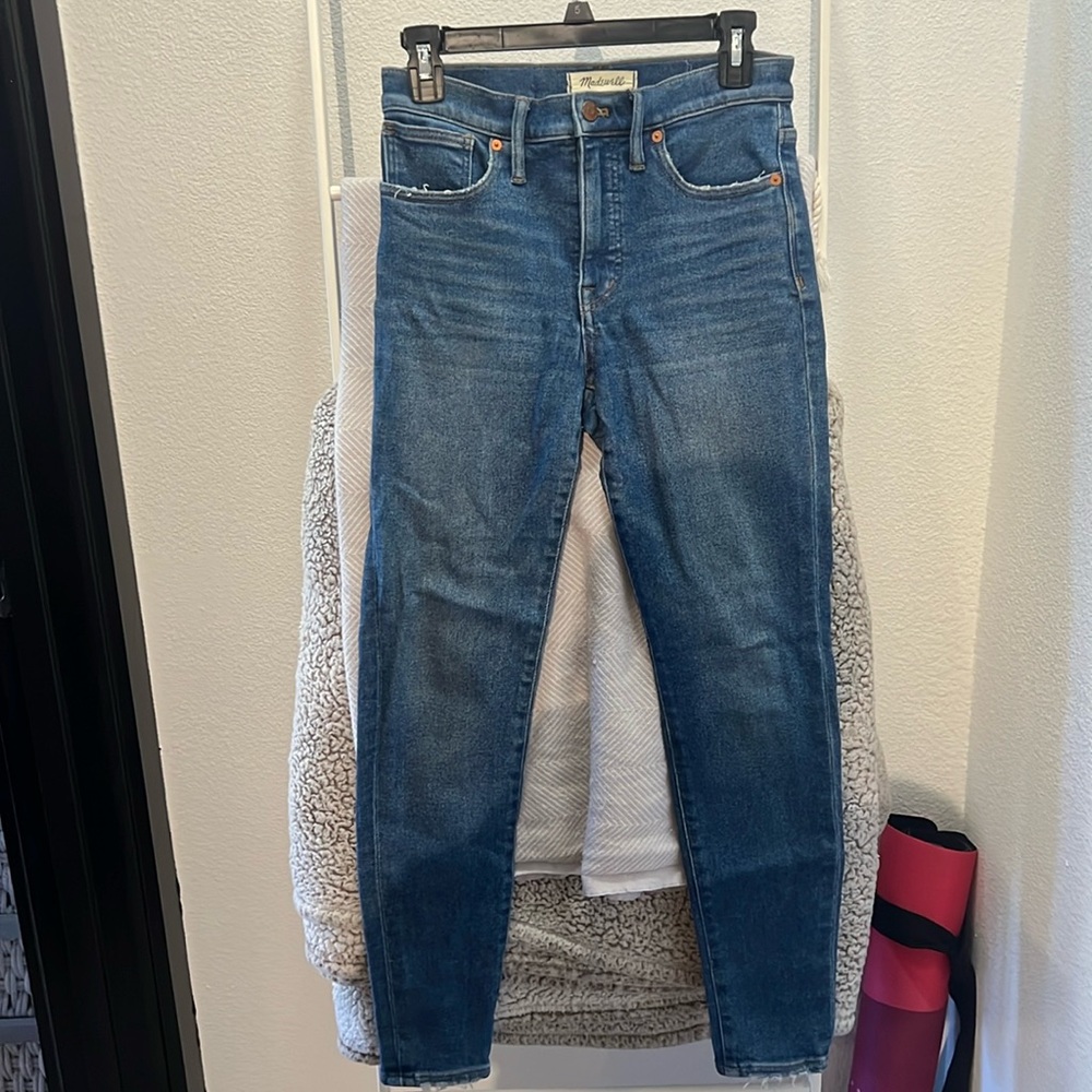 High-rise skinny denim Madewell jeans